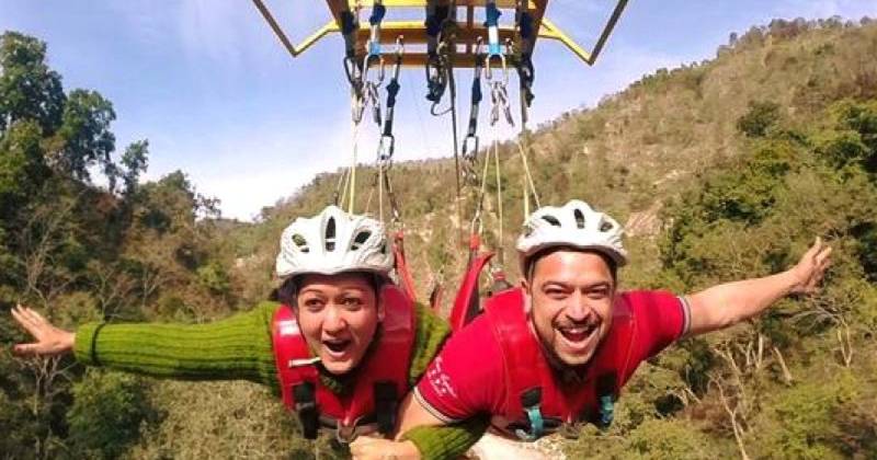 flying fox activity in rishikesh